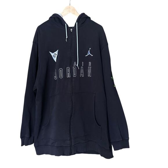 Vintage Nike Air Jordan 7 Retro Hoodie Men's Sweatshirt size XXL - Picture 1 of 14